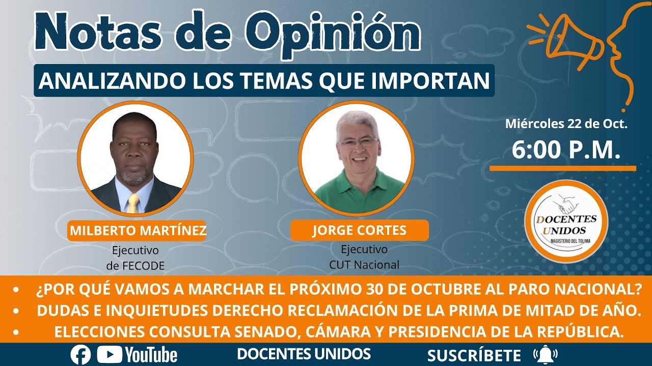 Notas de Opini&oacute;n - Octubre 22 de 2025