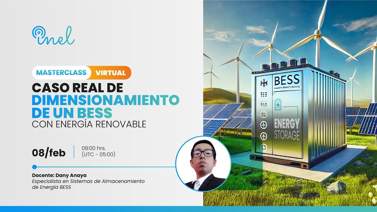 Masterclass: Caso real de dimensionamiento de un BESS con energía renovable⚡