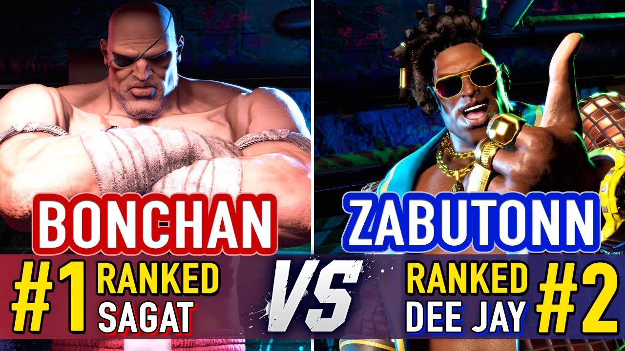 SF6 🤜 Bonchan (#1 Ranked Sagat) vs Zabutonn (#2 Ranked Dee Jay) 🤛 SF6 High Level Gameplay