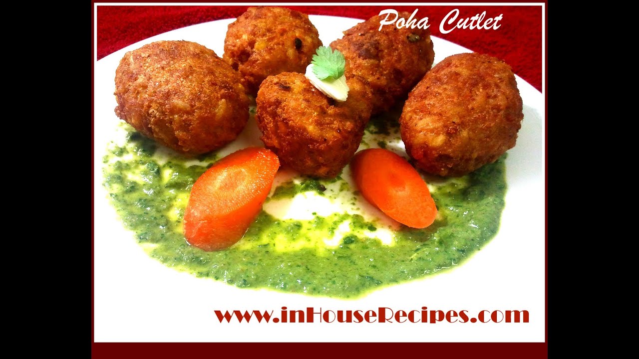 Making Poha Cutlet www.inHouseRecipes.com