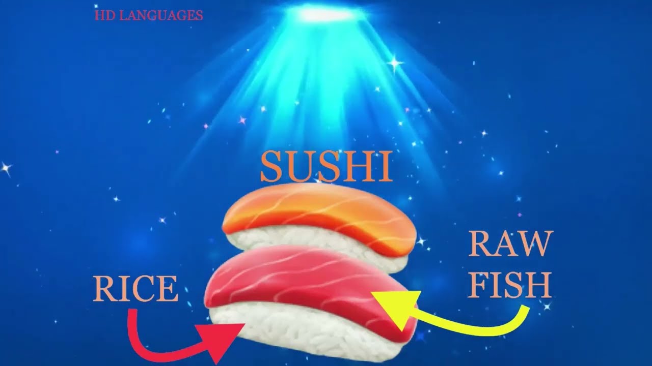 English Vocabulary - Sushi - SH11