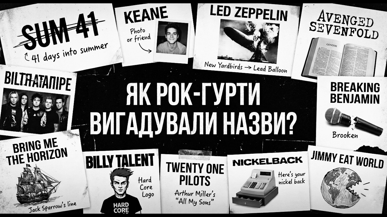 ЯК РОК-ГУРТИ ВИГАДУВАЛИ НАЗВИ? ЦІКАВІ ІСТОРІЇ ЇХ ВИНИКНЕННЯ