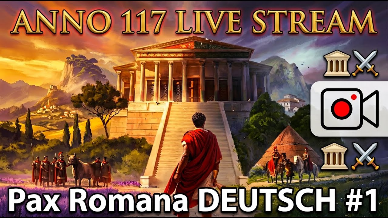 🔴 LIVE: Anno 117: Pax Romana – Baue das Römische Reich auf! 🏺
