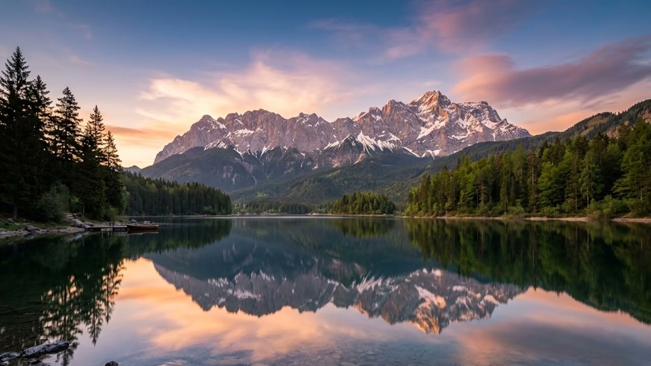 1 Hora de Natureza Relaxante 🌿 Lago Tranquilo com Sons de Água e Pássaros  - Acalme a Mente
