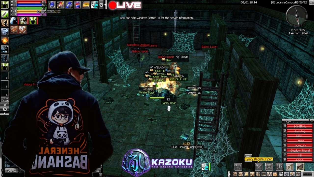 Kazoku Ran Online EP3 - Classic RAN Online Ep-3/PC Games MMORPG 🔴Live - Official Server - Day44