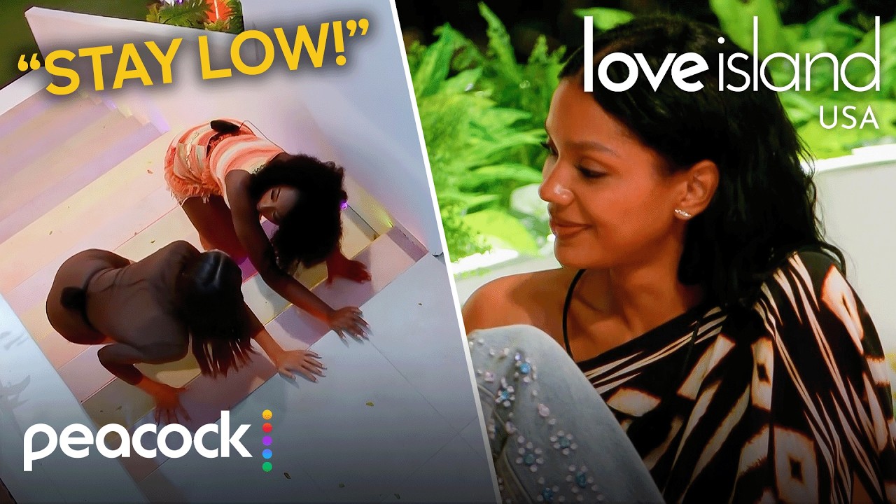 Aniya and Kayda Listen In On Melanie's Chat With Corey | Love Island USA on Peacock