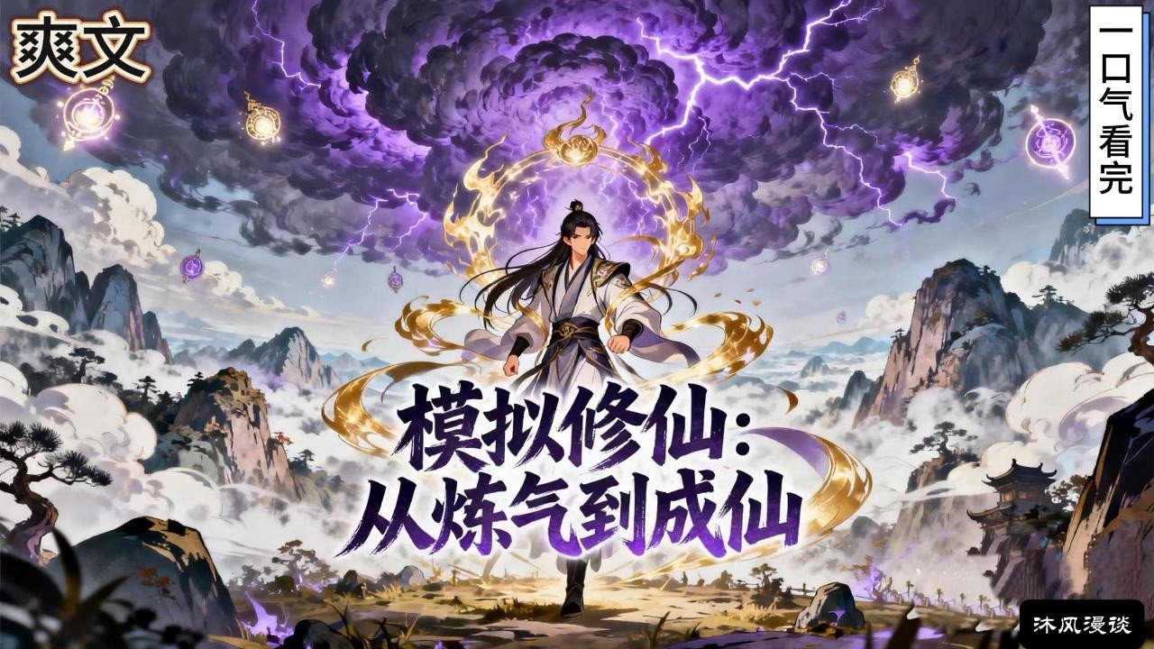 完结《模拟修仙：从炼气到成仙》李沐泽从现代穿越到长青大陆。好消息，他有一个修仙模拟器。好消息，他有单火灵根，还有未觉醒的体质。好消息……#動漫 #穿越#有声漫画#爽文#玄幻 #无敌