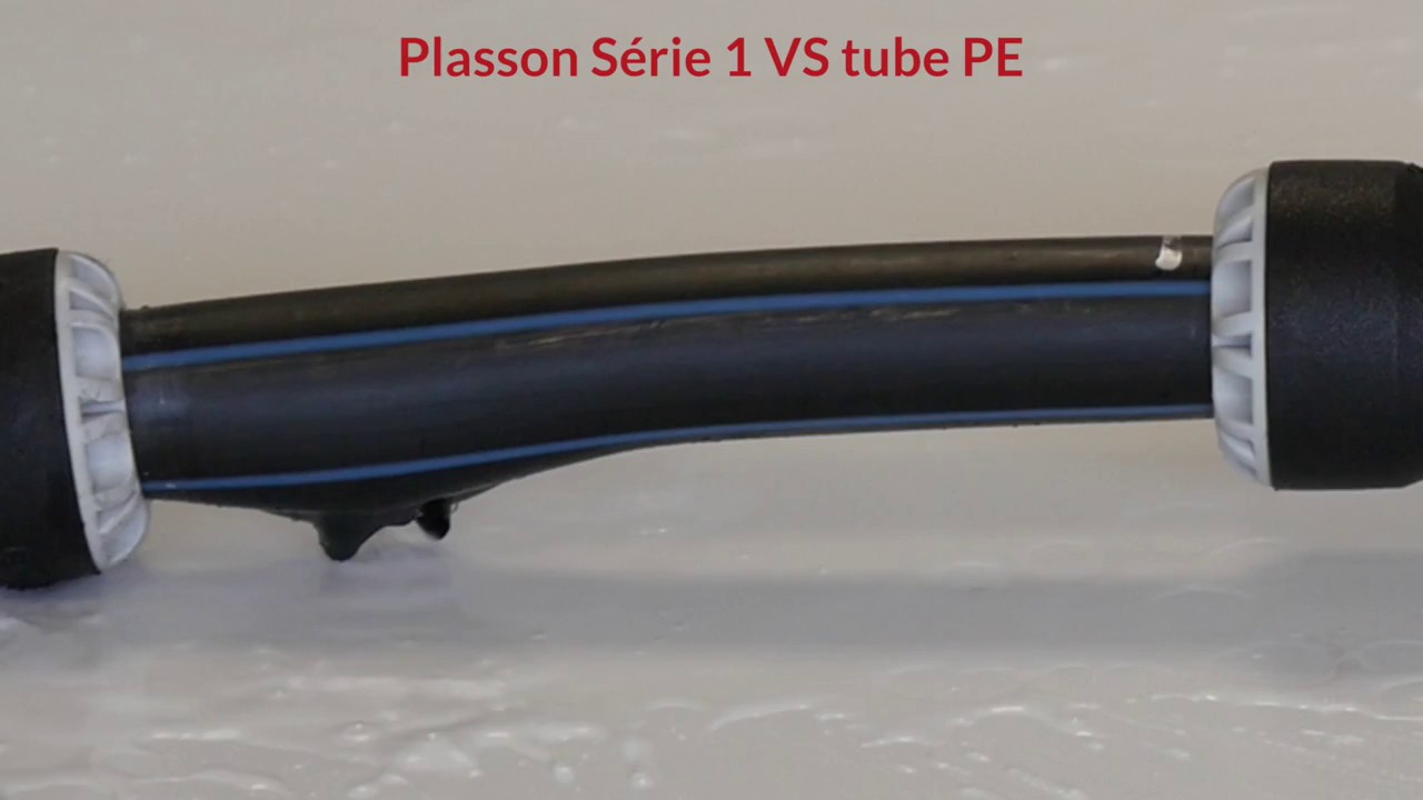 INNOVATIONS PLASSON TUBE PE VS RACORD SERIE 1 TEST RESISTENCE
