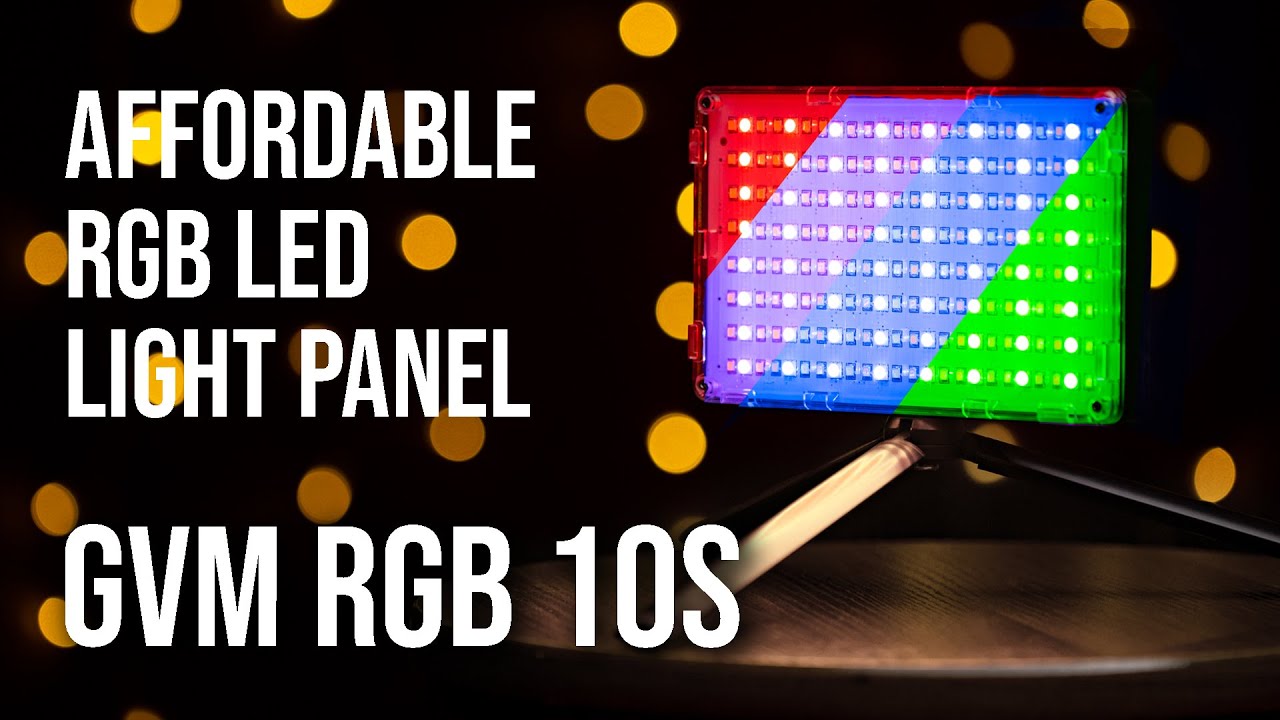 Affordable RGB LED Light Panel | GVM 10S