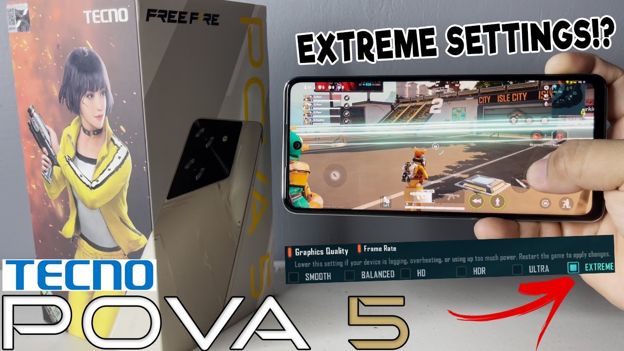 Farlight 84 Gameplay on TECNO POVA 5 | SMOOTH KAYA? EXTREME GRAPHICS & FRAME RATE??