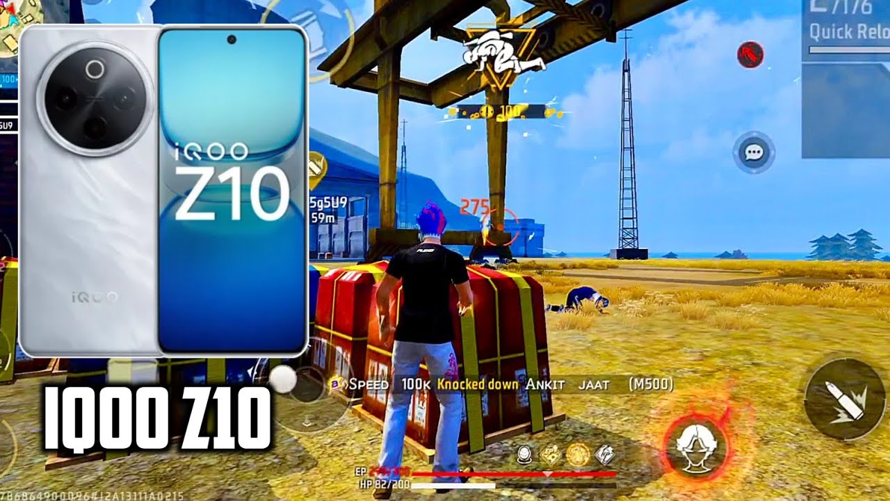 iQOO Z10 Free Fire Gaming Test 🔥| iQOO Z10 Free fire Gameplay