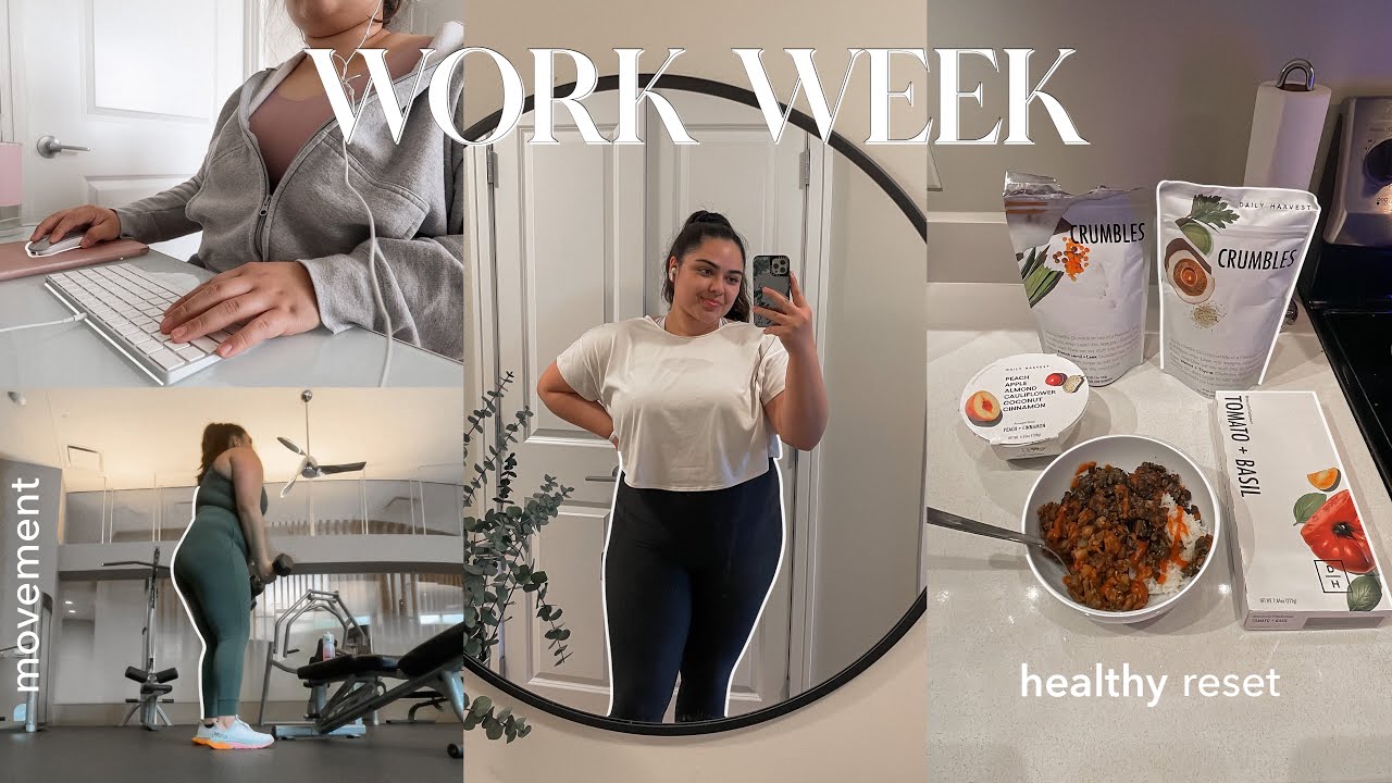 9-5 WORK WEEK | realistic wfh reset, building healthy habits