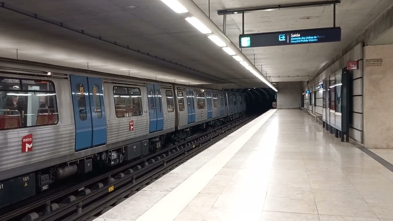 Metro a chegar à Quinta das Conchas