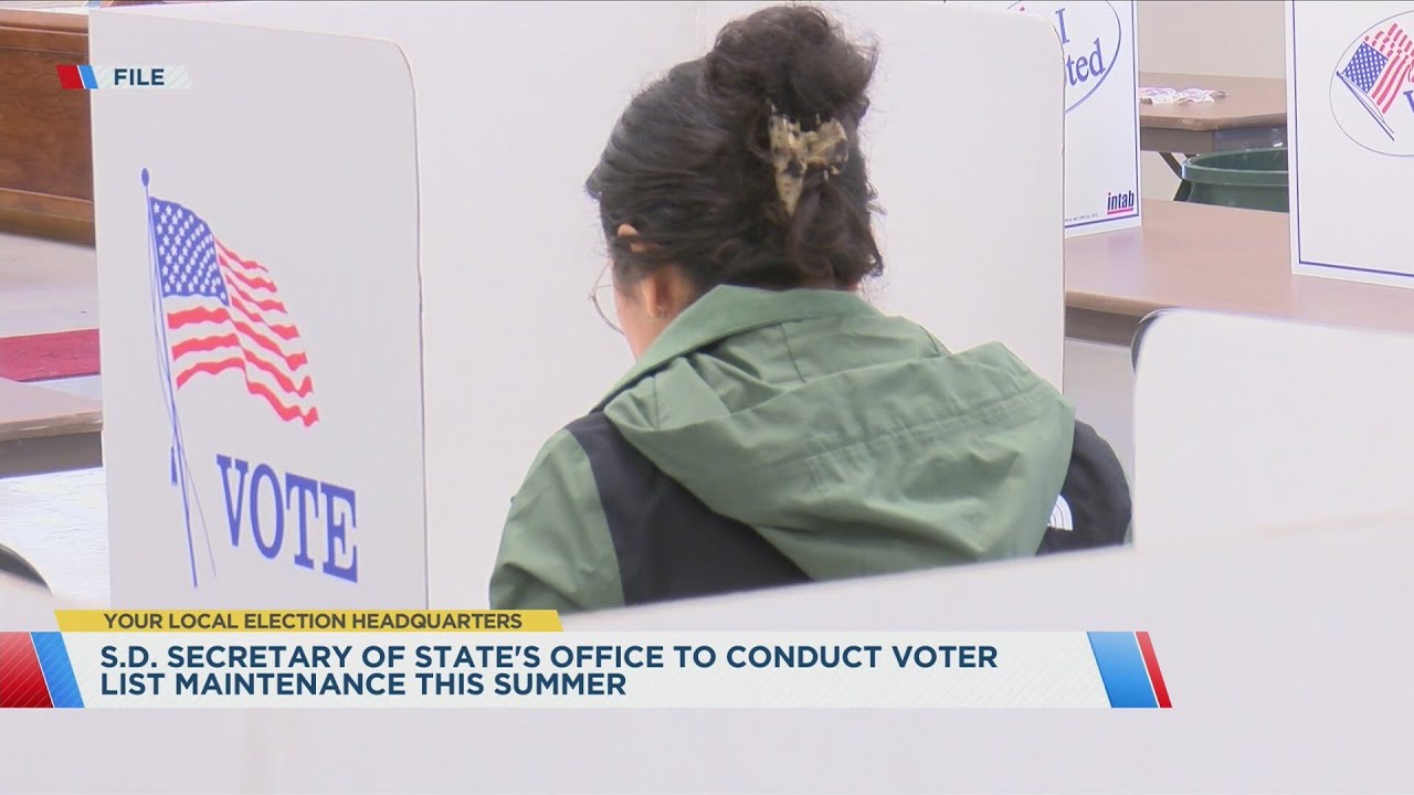S.D. Secretary Of State's Office To Conduct Voter List Maintenance This Summer