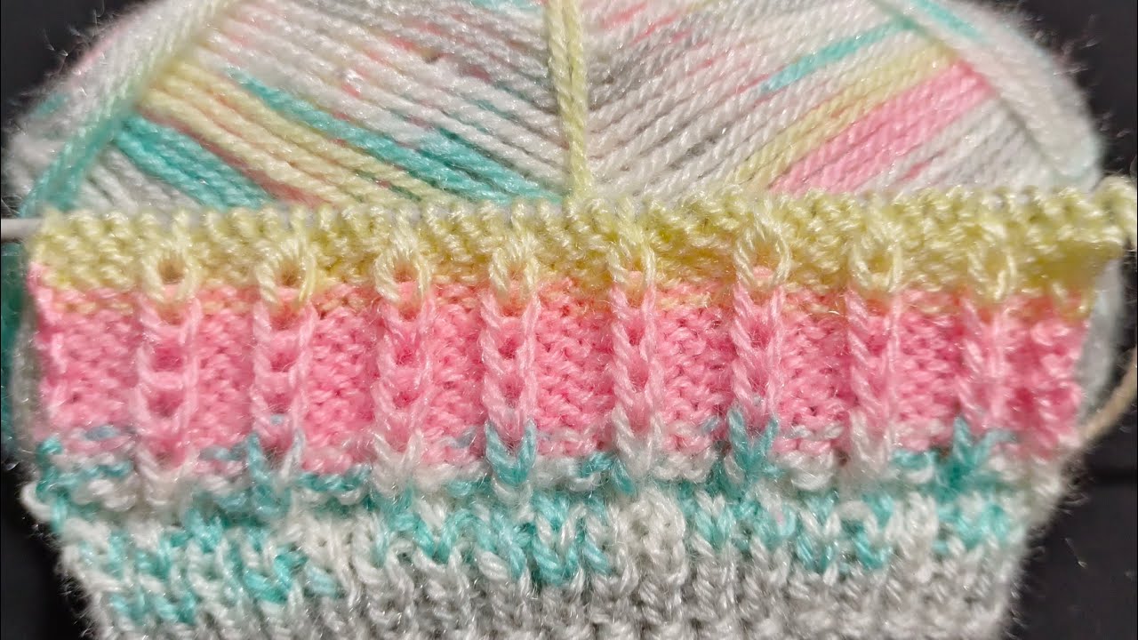 Multi Colour Wool Knitting Design for Any Projects || मल्टी कलर धागे🧶से बनाए स्वेटर पैटर्न