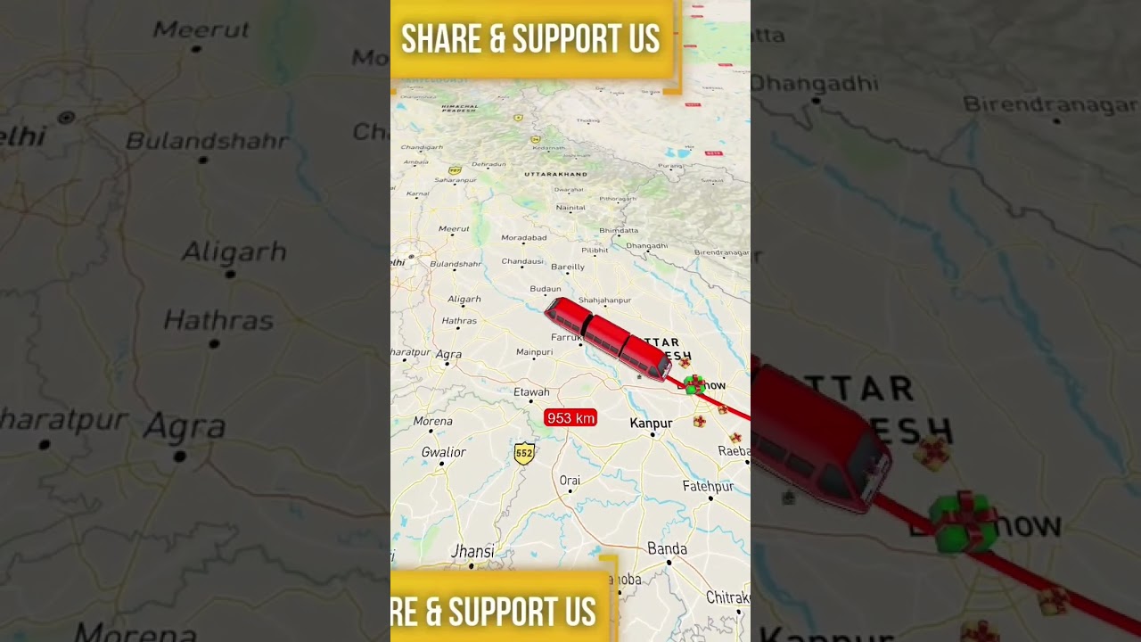 13413 Farakka Express: Malda Town to Bhatinda Junction Route Map & KM Details|Train Journey PART 2
