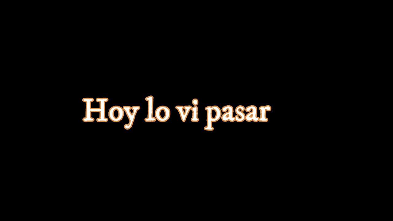 Hoy lo vi pasar -ROCIO DURCAL -Karaoke tono bajo
