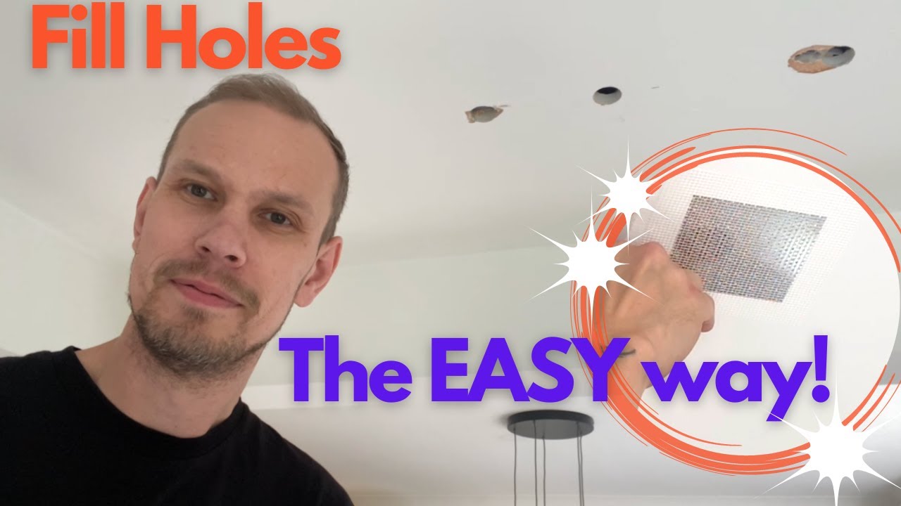 How To Fill Holes In A Wall or Ceiling Quickly & Simply! - Patch Kit