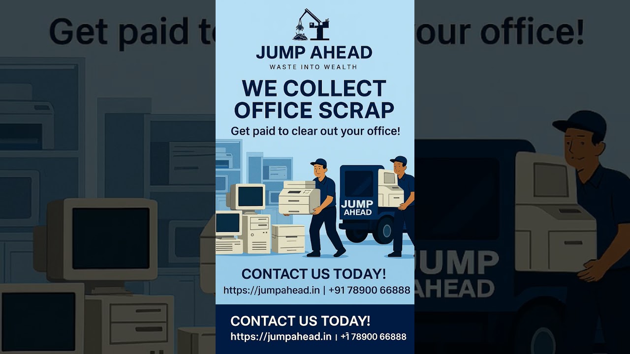 Your office scrap is our responsibility 🤝. Why wait! choose JUMP AHEAD today 😄