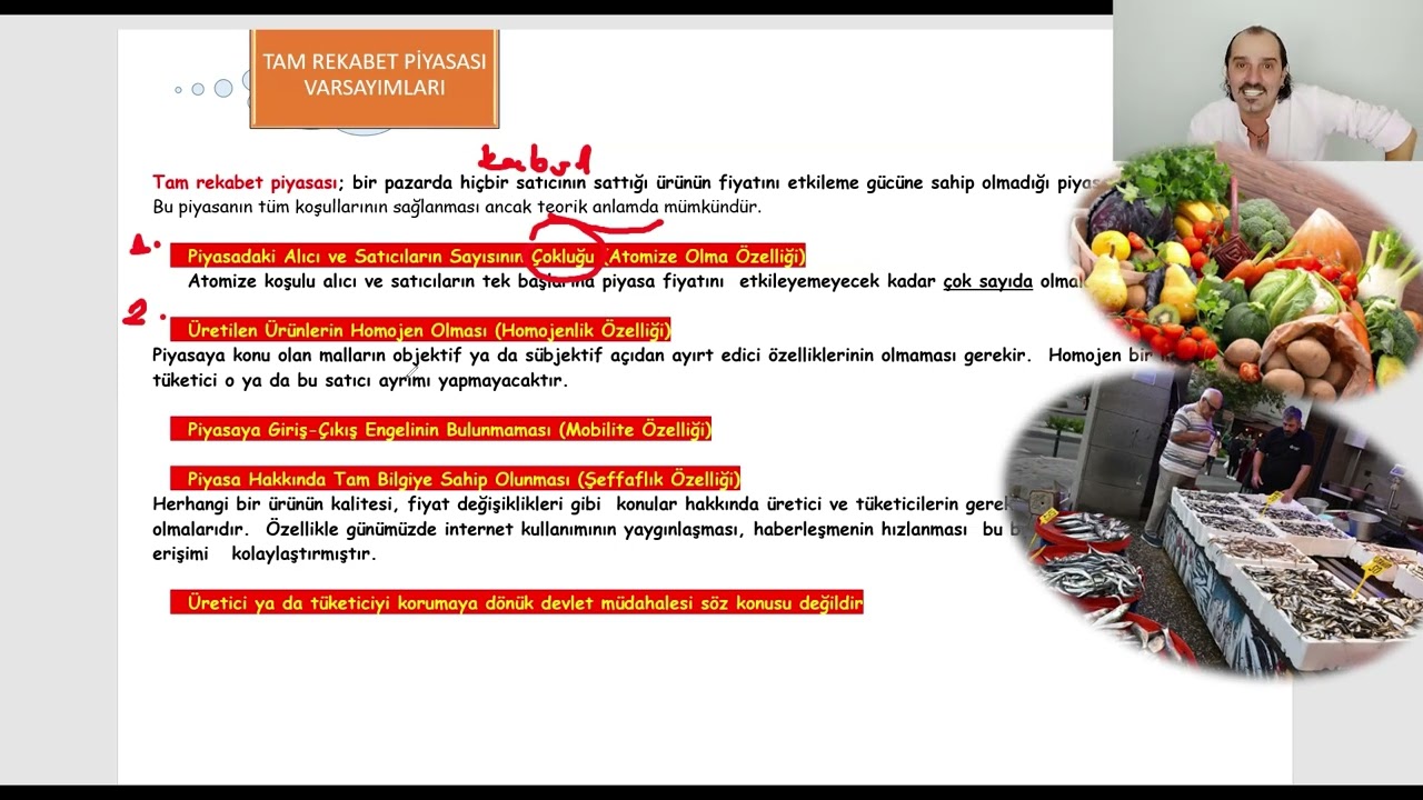 133) Mikro İktisat | Tam Rekabet Piyasası | Tam Rekabet Piyasası Özellikleri