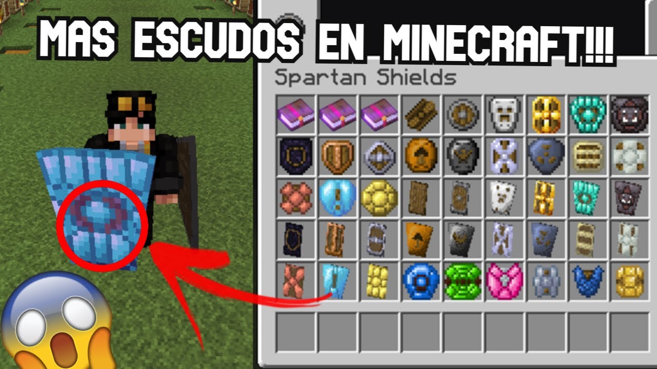 Mas Escudos en Minecraft!! - Spartan Shield Mod - Mod review - (1.10.2 - 1.18.1) - 2024