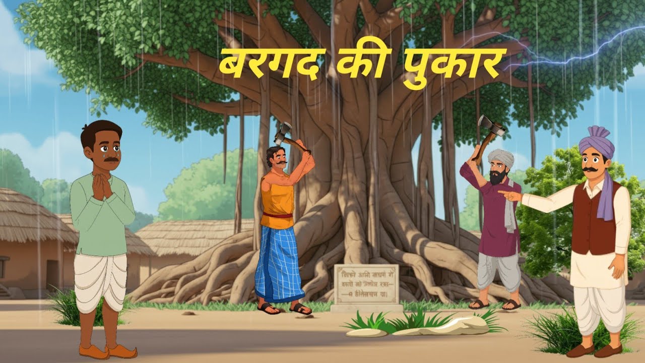 “गरीब किसान और बरगद की पुकार | Garib kisan aur Bargad Ki pukhar |Hindi Kahani | Moral Story|Cartoon 