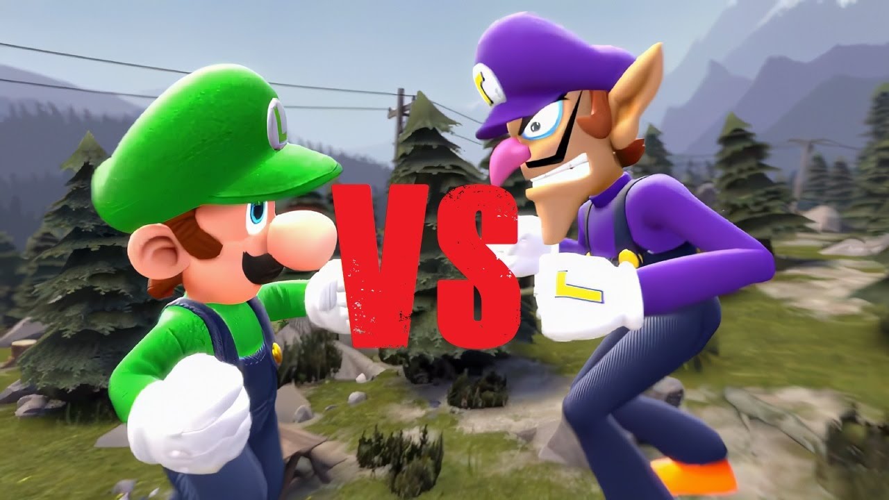 Just Fight #31: Luigi Vs Waluigi 4K 3D Animation