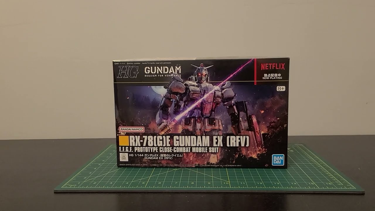 HG RX-78(G)E Gundam EX (RFV) review part 1: Unboxing