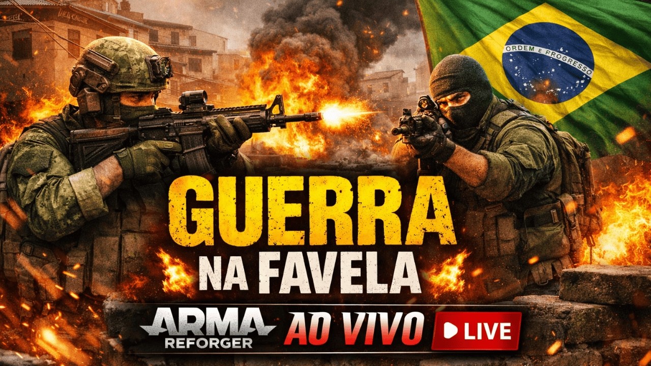 GUERRA E TIROTEIO PESADO, DEU RUIM NA FAVELA 💀 ARMA REFORGER AO VIVO – EXILADOS BRASIL