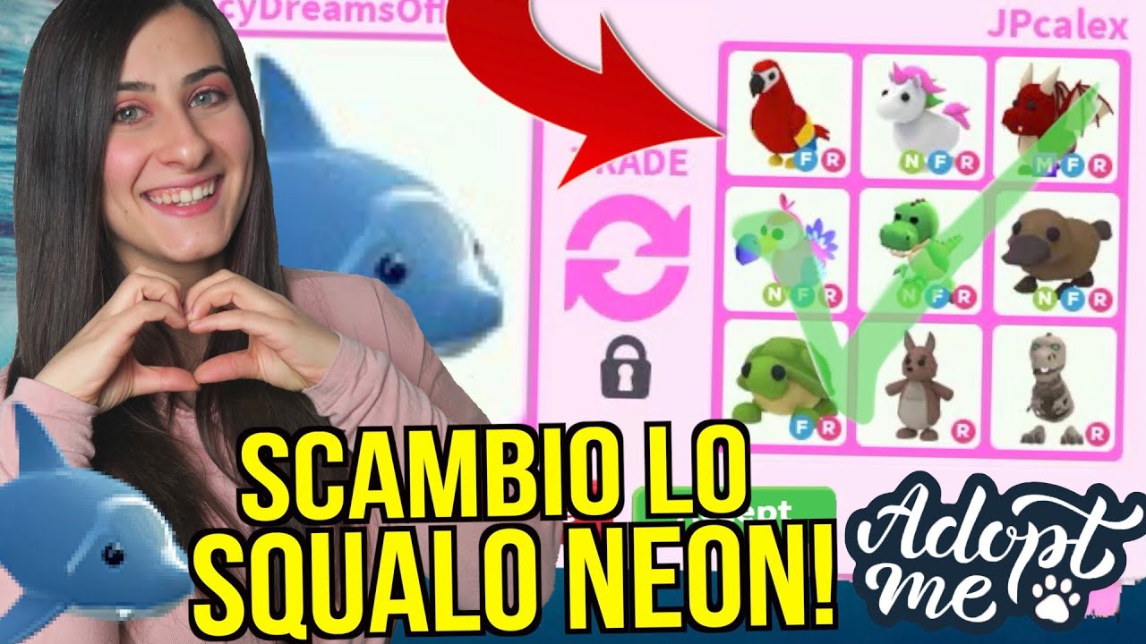 Scambio lo SQUALO NEON in un SERVER RICCO 😱 Roblox ADOPT ME ITA By FrancyDreams
