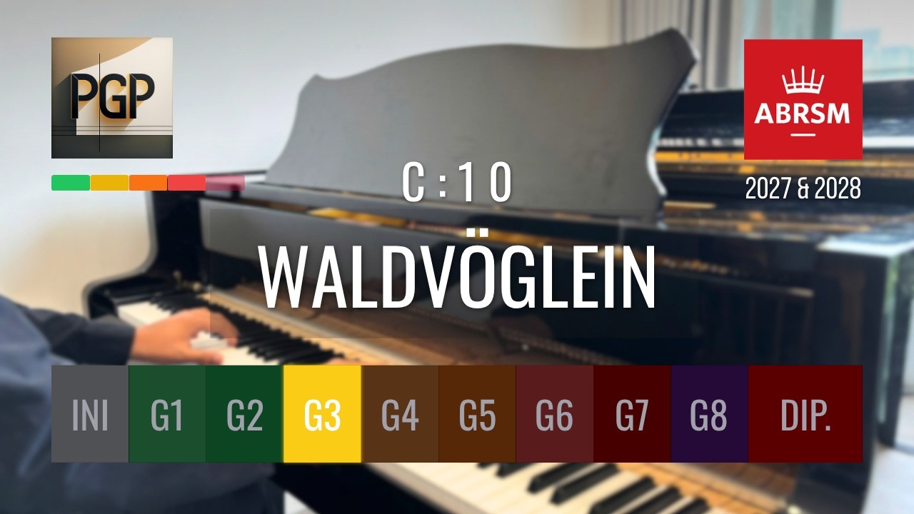 WALDVOGLEIN | ABRSM 2025 & 2026 Grade 3 C10 Piano Tutorial