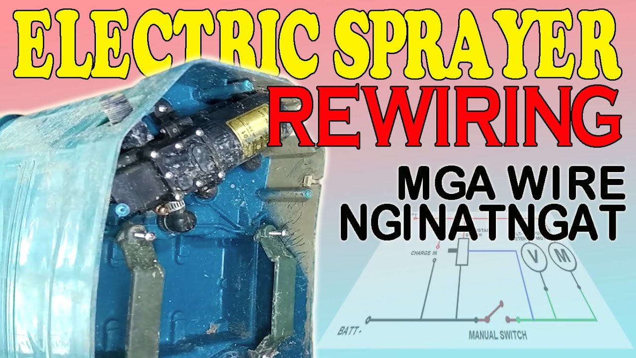 Paano Ayusin o I-rewire ang Electric Sprayer? Mga Wires Nginatngat! #SprayerRepair #RewireSprayer
