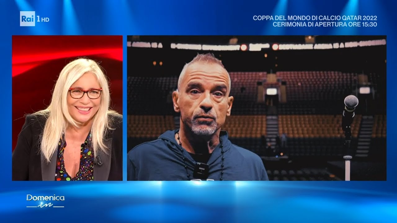 Il videomessaggio Eros Ramazzotti - Domenica In 20/11/2022