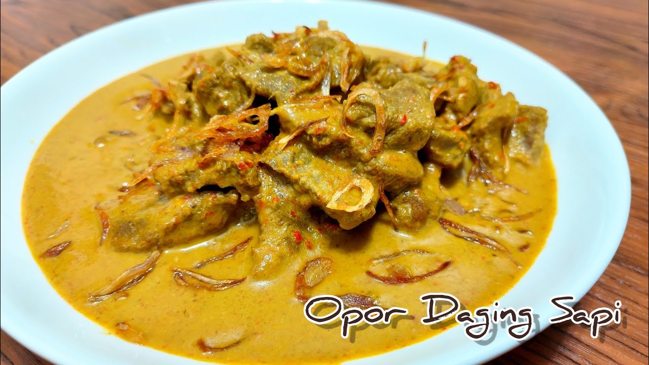Resep OPOR DAGING SAPI Enak dan Empuk || Olahan Daging Sapi