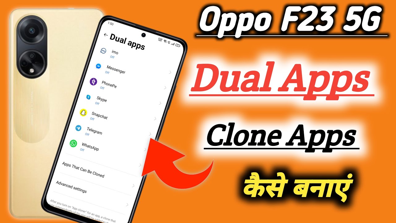 Oppo f23 App Clone & Dual App Setting Kaise On Kare // How To Dual App Setting On Oppo f23