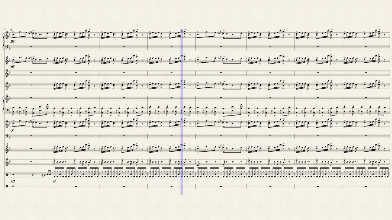 ASGORE / Bergentruckung (Percussion and also a Violin and two Trumpets)