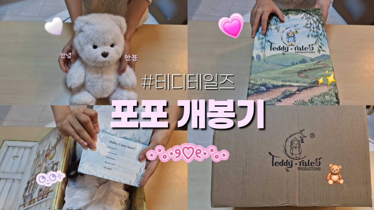 포포개봉기🤍 | 테디테일즈 레나베어 깡✨️ 