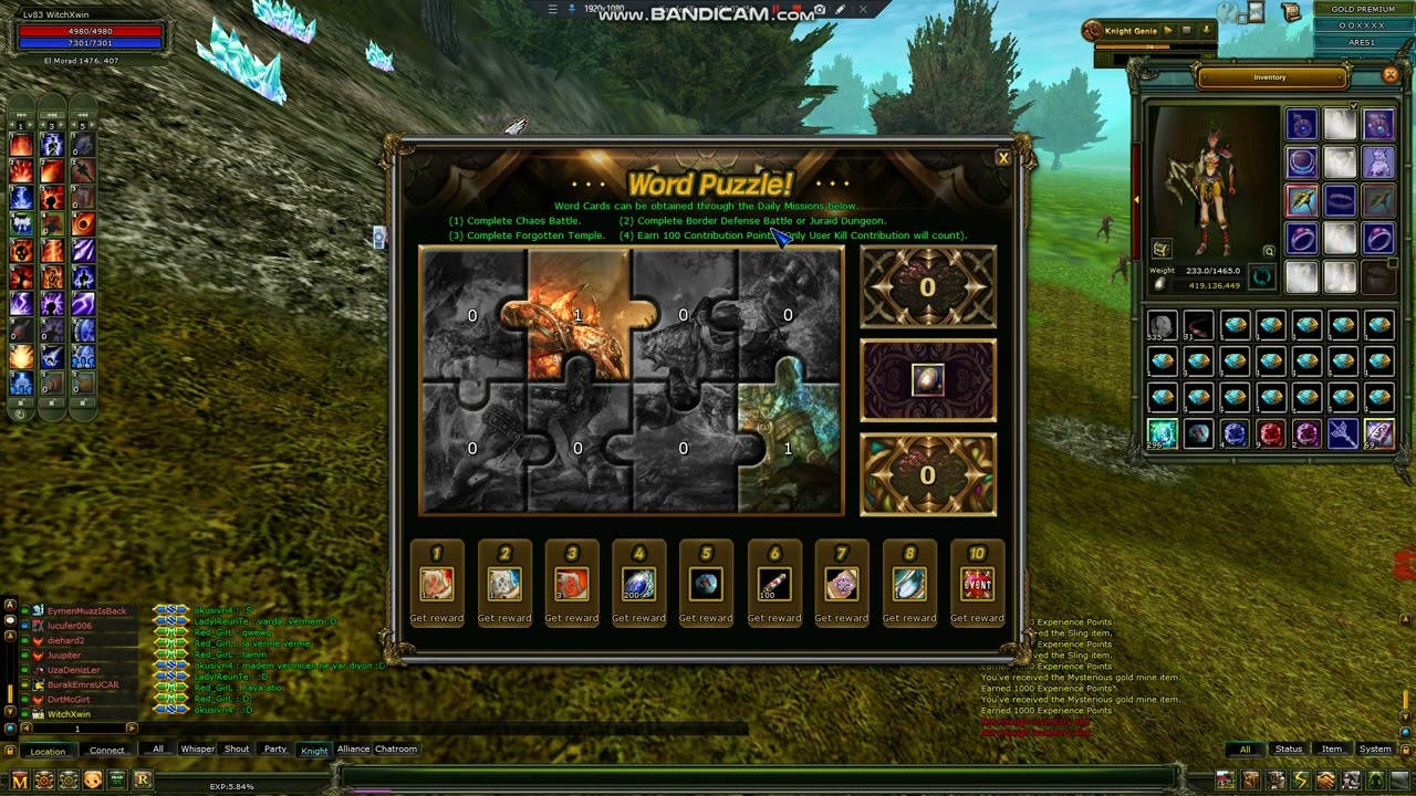 Puzzle Etkinliği Nedir? Knight Online