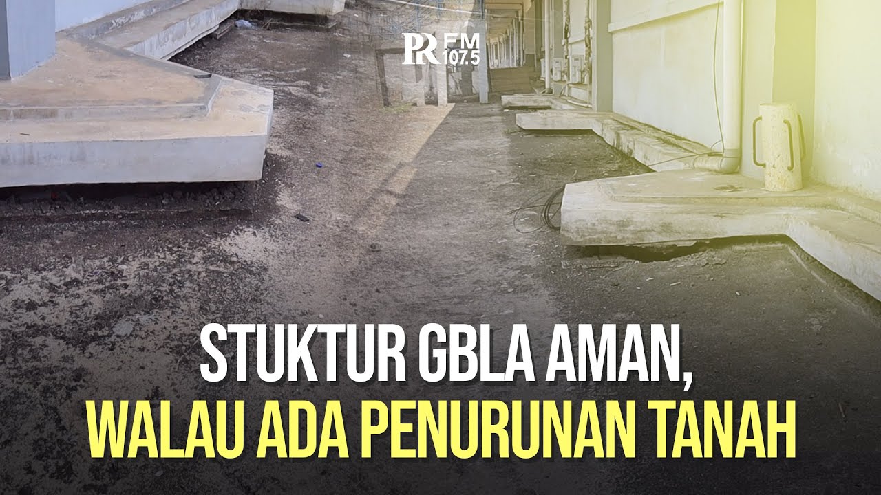 Kondisi Penurunan Tanah di Stadion GBLA Kota Bandung