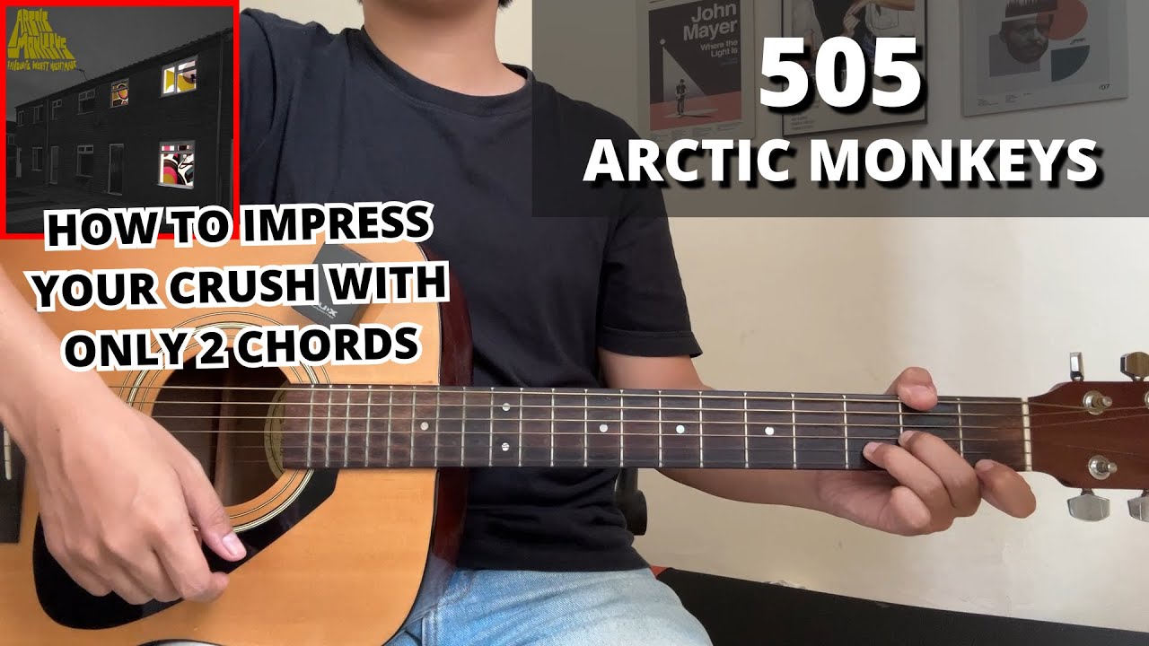 505 - Arctic Monkeys (Guitar Tutorial) No Capo! Easy Chords For Beginner!