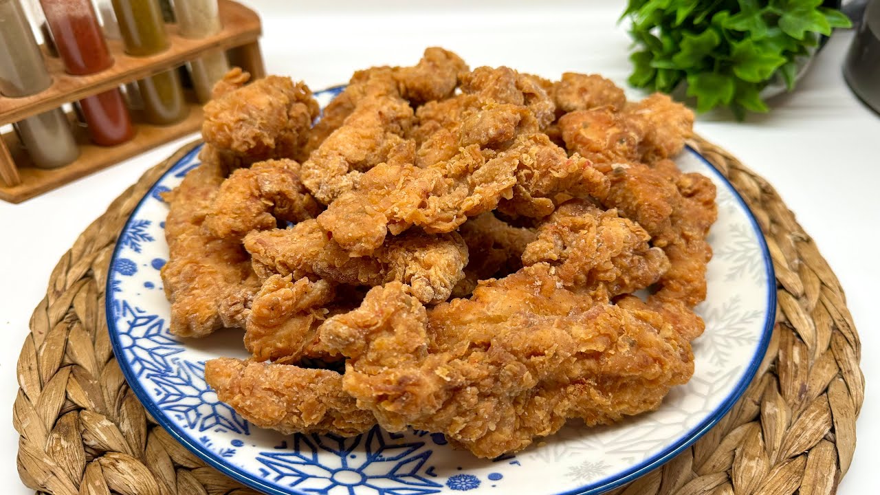 KFC'YE RAKİP❗️BU ZAMANA KADAR YAPTIĞIM EN ÇITIR TAVUK TARİFİ 👌🏼Kfc Tavuk Tarifi 🍗Çiçekintarifleri