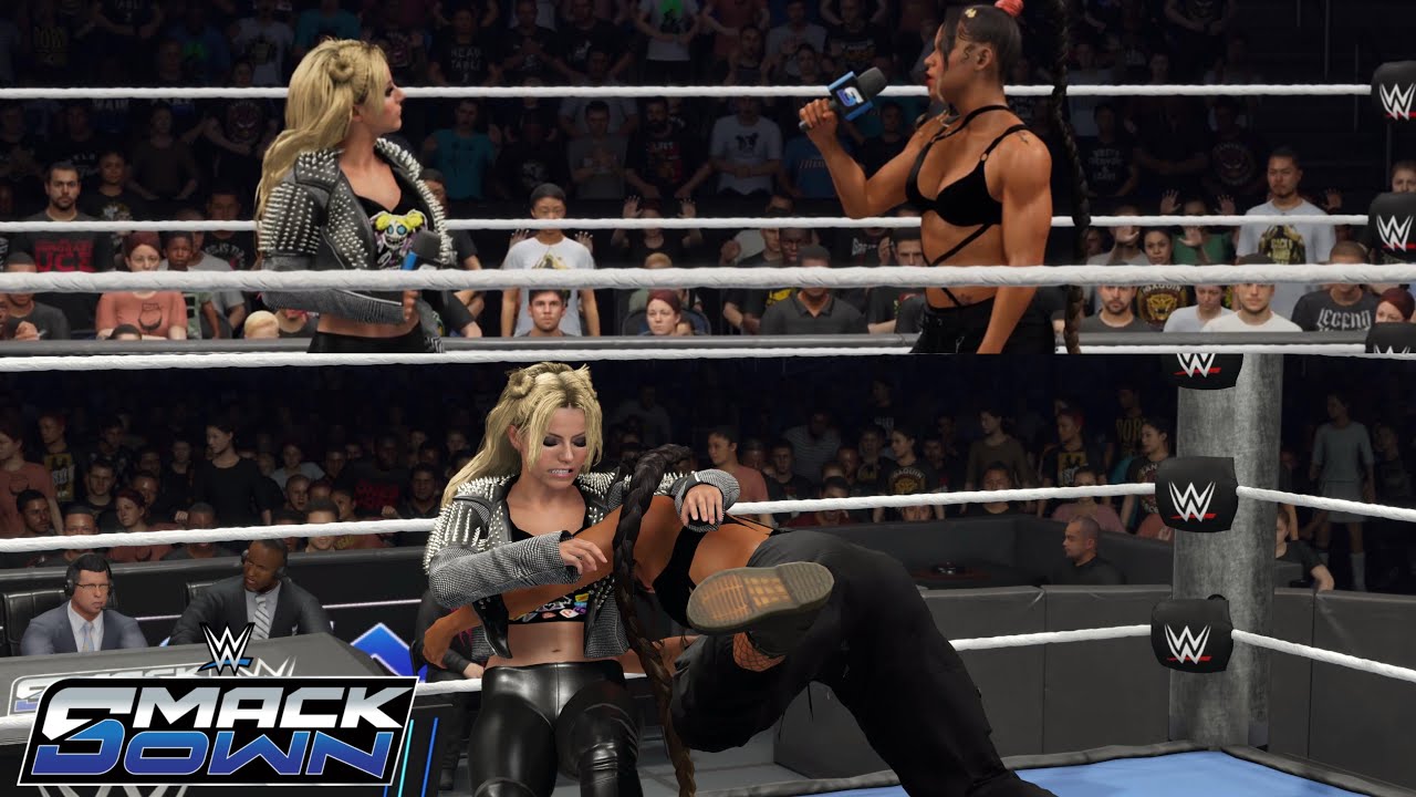 WWE 2K25 SMACKDOWN - BIANCA BELAIR  BLINDSIDES ALEXA BLISS FOR A 2ND WEEK IN A ROW
