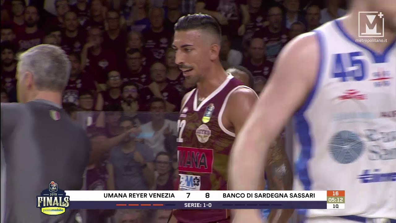 Reyer Venezia - Sassari: gara 2 finale scudetto