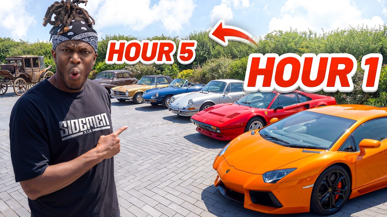 SIDEMEN ROAD TRIP BUT THE CAR GETS OLDER EVERY HOUR