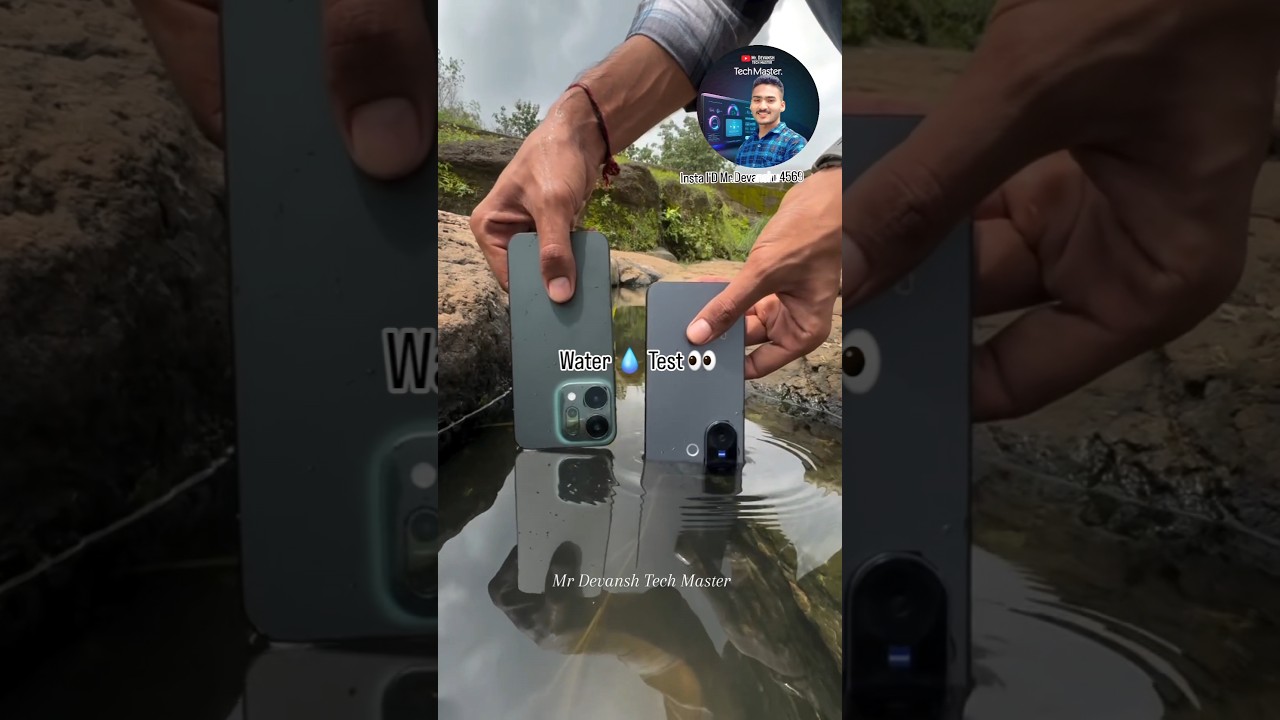 Vivo X200 Fe VS Oppo Reno 14 Water 💧 Test 👀 ? #oppo #vs #vivo #best #waterproof #phone #trending