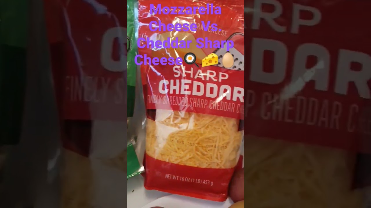 Mozzarella Cheese Vs. Sharp Cheddar Cheese🧀🧀👀🥚🥔🍳👀💃🦍