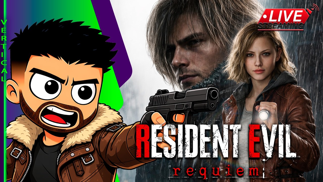 🔴 LIVE vertical 🔴 RESIDENT EVIL REQUIEM as 2h da manhã LIVE de Lançamento