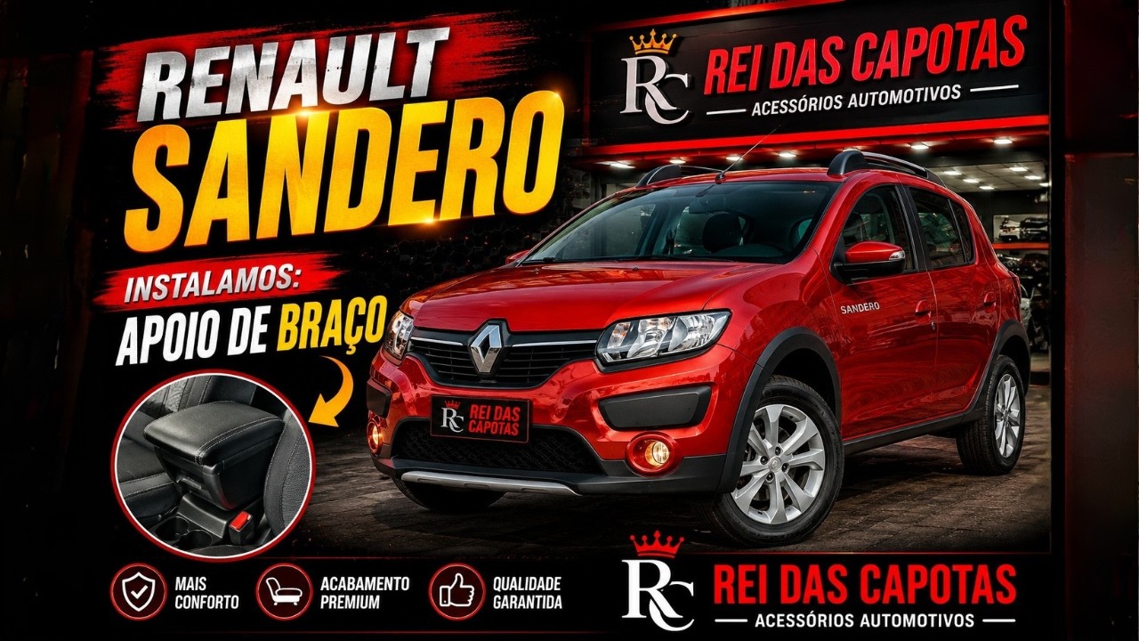 Apoio de Braço Renault Sandero - AutoAba Acessórios