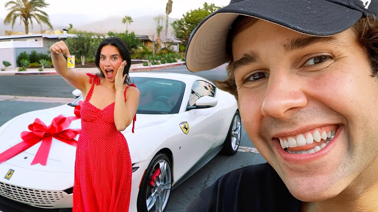 SHE FINALLY GOT HER DREAM FERRARI!!