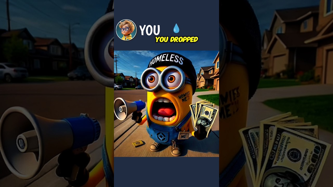 Homeless Minions Saved a life and then ...? #minions #ytshortsviral